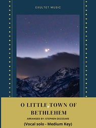 O Little Town Of Bethlehem Audio File choral sheet music cover Thumbnail